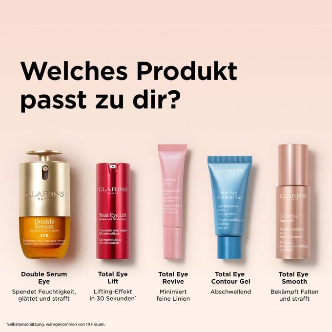 Entdecke unsere Augenpflege-Kollektion mit Augencremes und -gels, die Feuchtigkeit spenden, die Haut straffen, feine F&auml;ltchen mindern und die Augenpartie festigen.