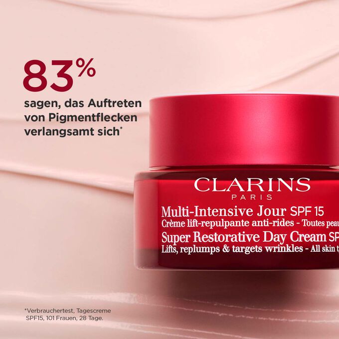 Tiegel der Retinol-ähnlichen Tagescreme mit SPF mit Textinfo zur Anti-Pigmentflecken Wirkung