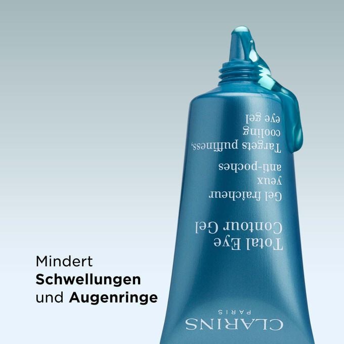 Total Eye Contour Gel in der Tube &ndash; gegen Schwellungen und Augenringe f&uuml;r einen frischen Blick.