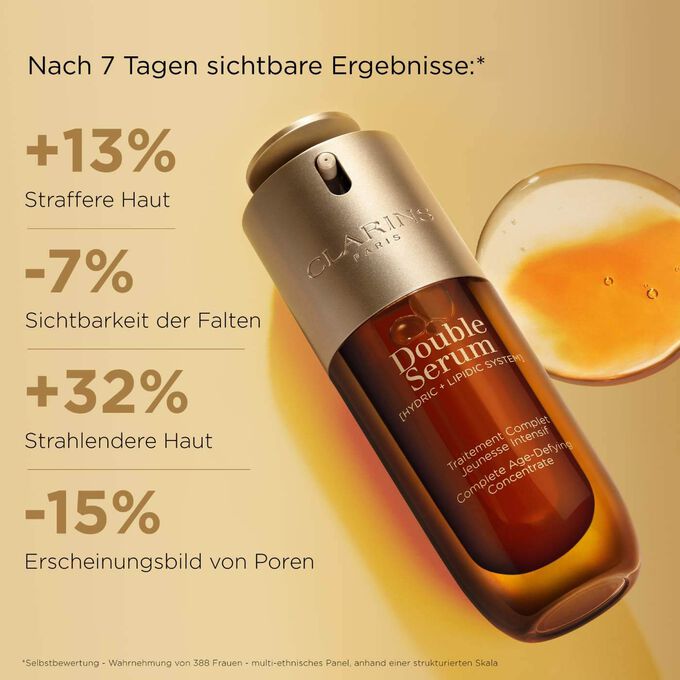 Abbildung von Double Serum mit Ttexturklecksen