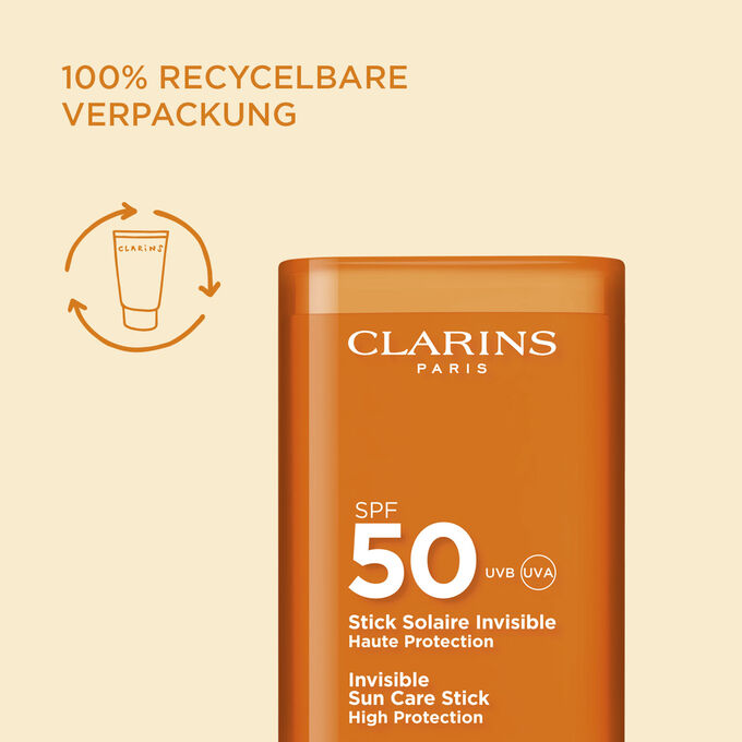 Stick Solaire Invisible Haute Protection SPF 50 - Sonnenschutz-Stick für Gesicht &amp; sensible Hautpartien SPF 50