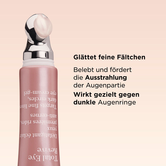 Diese Augencreme gegen Falten und feine Linien l&auml;sst die Haut wieder strahlen, gl&auml;ttet feine Linien und wirkt gezielt gegen Augenringe.