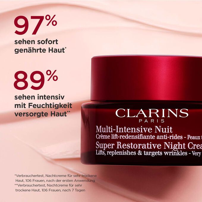 Tiegel der Retinol-ähnlichen Nachtcreme für sehr trockene Haut mit Textinfo zur nährenden und ausgleichenden Wirkung