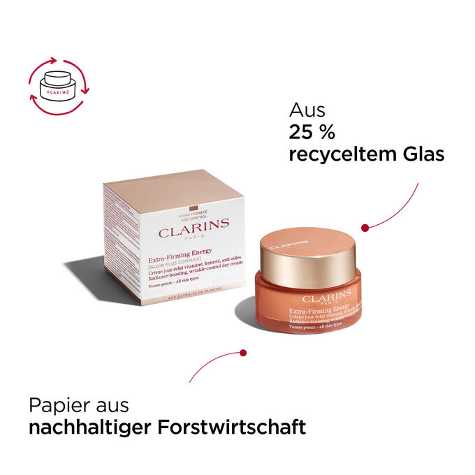 Extra-Firming Energy Verpackung mit Papier aus nachhaltiger Forstwirtschaft