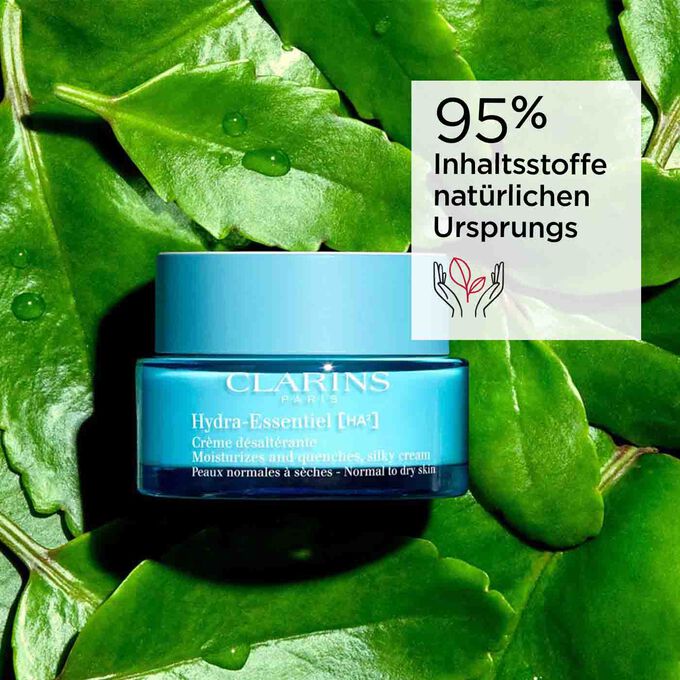 Hydra Essentiel Crème désaltérante für normale bis trocken Haut mit 95 % Inhaltsstoffen natürlichen Ursprungs