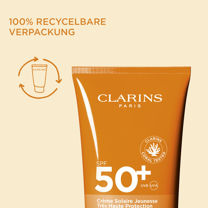 Crème Solaire Jeunesse Très Haute Protection SPF 50+ Corps - Feuchtigkeit spendende Sonnenschutz-Creme für den Körper SPF 50+