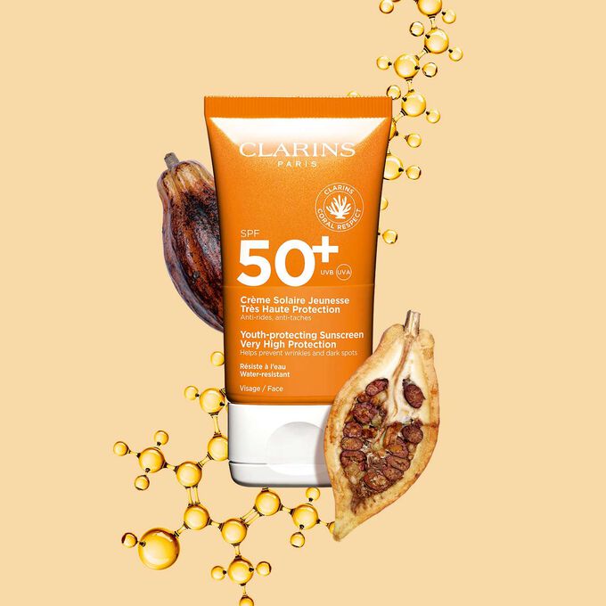 Crème Solaire Jeunesse Très Haute Protection SPF 50+ - Sonnenschutz-Creme mit Anti-Falten-Wirkung für das Gesicht SPF 50+