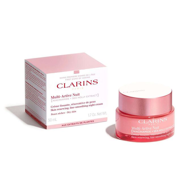 Multi-Active Crème Nuit Peaux sèches - Glättende, hauterneuernde Nachtcreme für das Gesicht für trockene Haut