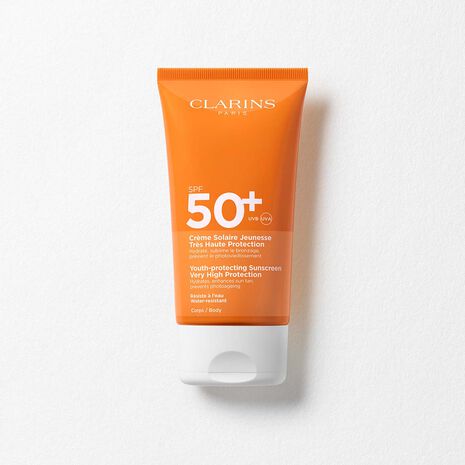 Crème Solaire Jeunesse Très Haute Protection SPF 50+ Corps - Feuchtigkeit spendende Sonnenschutz-Creme für den Körper SPF 50+