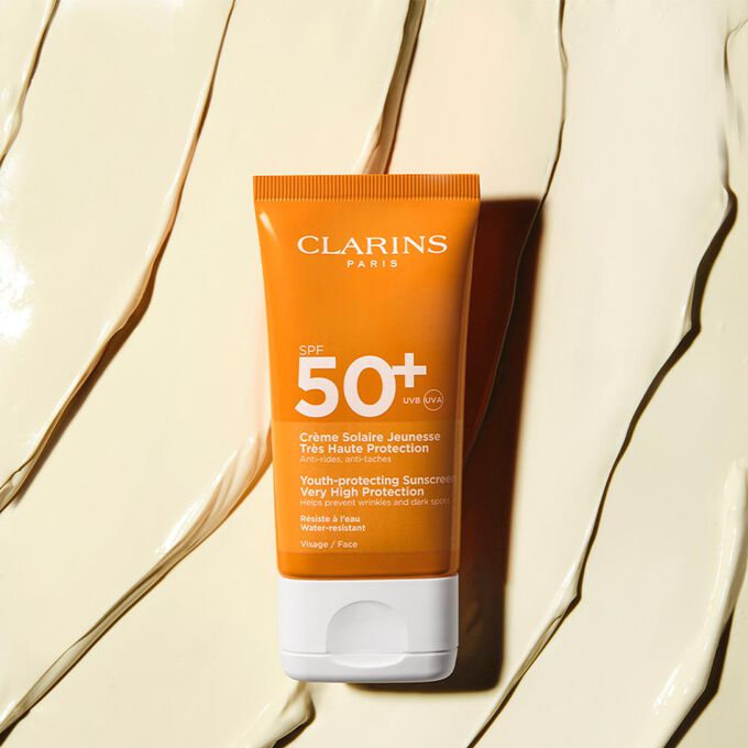 Cr&egrave;me Solaire Jeunesse Tr&egrave;s Haute Protection SPF 50+ Visage - Sonnenschutz-Creme mit Anti-Falten-Wirkung f&uuml;r das Gesicht SPF 50+