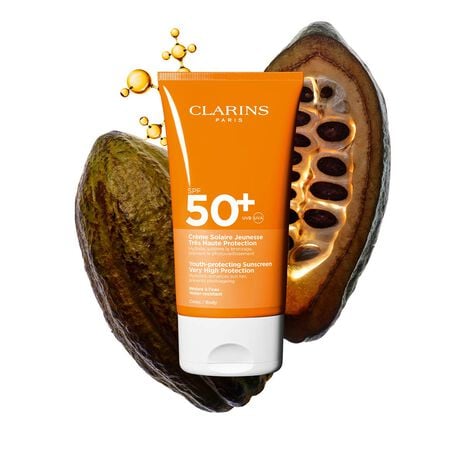 Crème Solaire Jeunesse Très Haute Protection SPF 50+ Corps - Feuchtigkeit spendende Sonnenschutz-Creme für den Körper SPF 50+