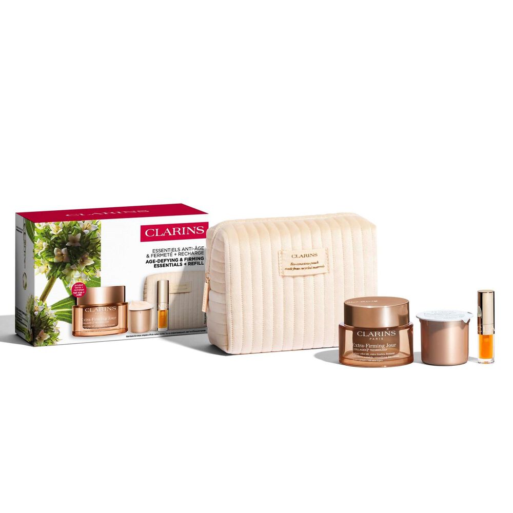 Extra-Firming-Set inkl. Refill - straffende Pflegeprodukte + Lippen-Makeup