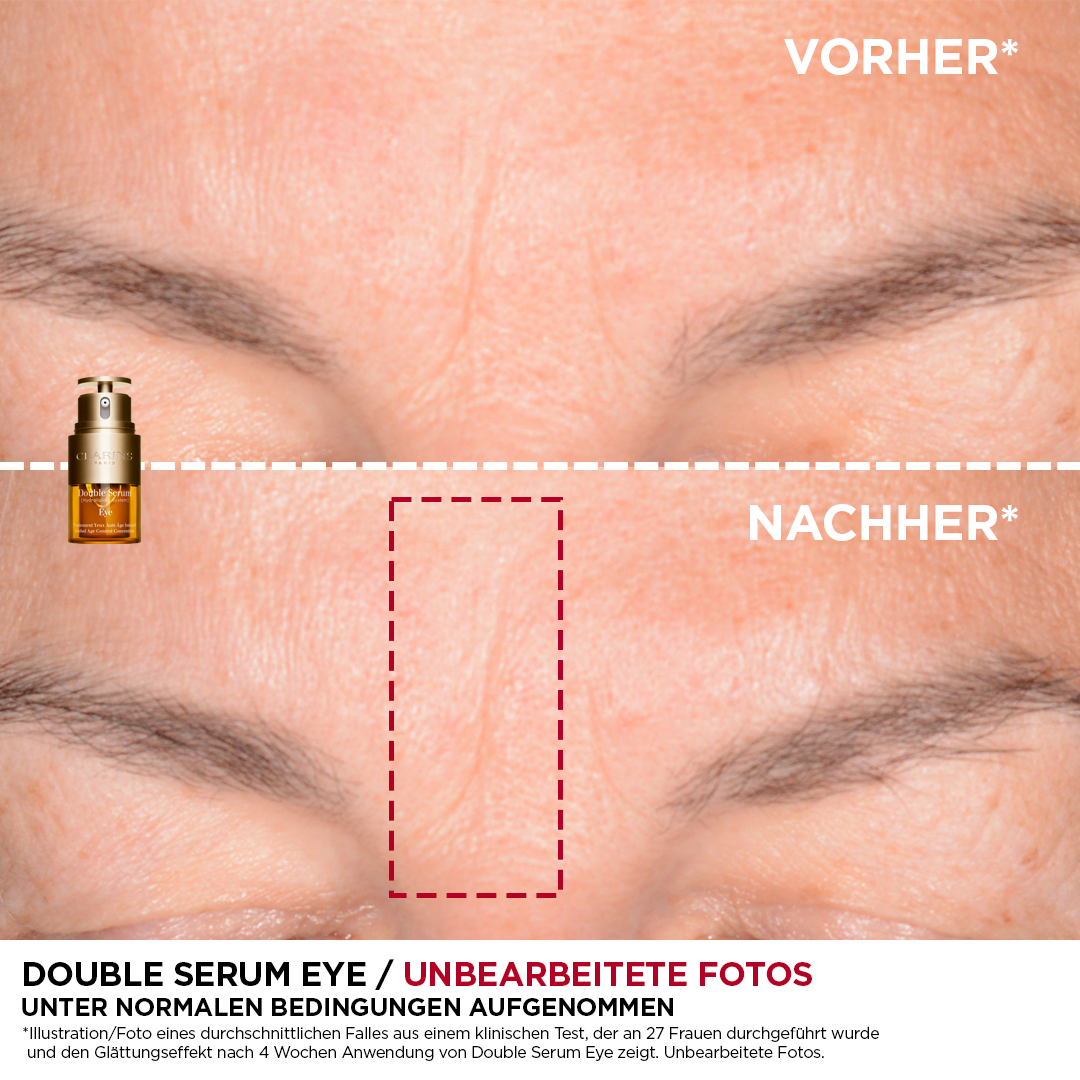 Before and after picture of using the product