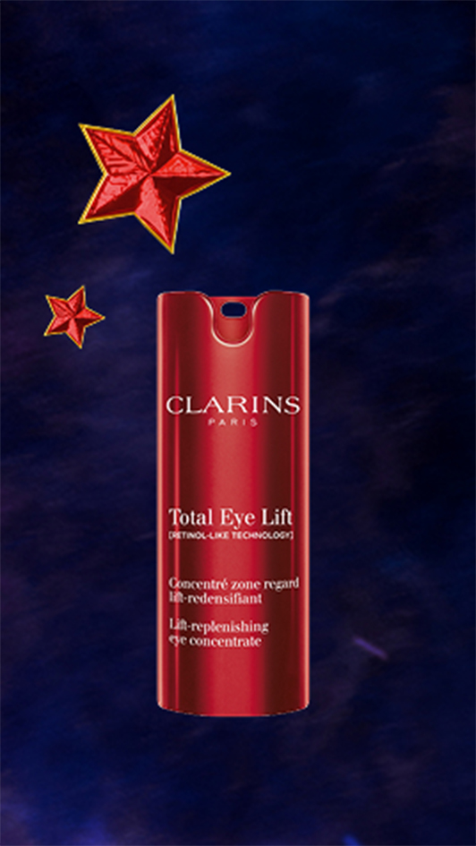 Clarins Kategorie Gesichtspflege mit der Abbildung der Augenpflege Total Eye Lift