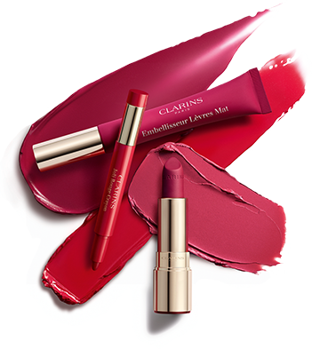 Die drei neuen Produkte der Lippenstift-Kollektion: Joli Rouge Crayon, Velvet Lip Perfector und Joli Rouge Velvet