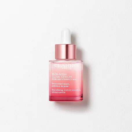 Packshot Multi-Active GLOW SERUM, das die Haut sofort zum Strahlen bringt und das Hautbild glättet