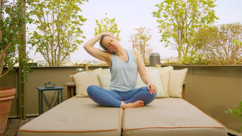 Video Yoga Flows vor dem Schlafen