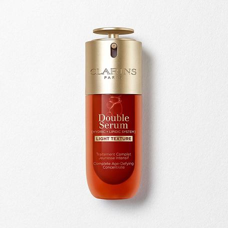 Packshot Double Serum Light Texture, das die Haut sichtbar strafft und ihr mehr Strahlkraft verleiht
