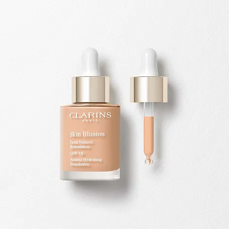 Packshot Skin Illusion SPF 15 Foundation, die aufbaubare Deckkraft und ein seidenmattes Finish bietet
