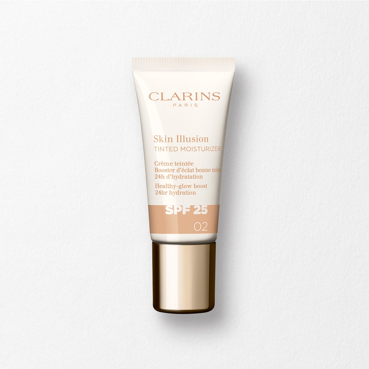 Skin Illusion Tinted Moisturizer SPF 25 02 - Get&ouml;nte Gesichtscreme, Feuchtigkeit &amp; Glow SPF 25