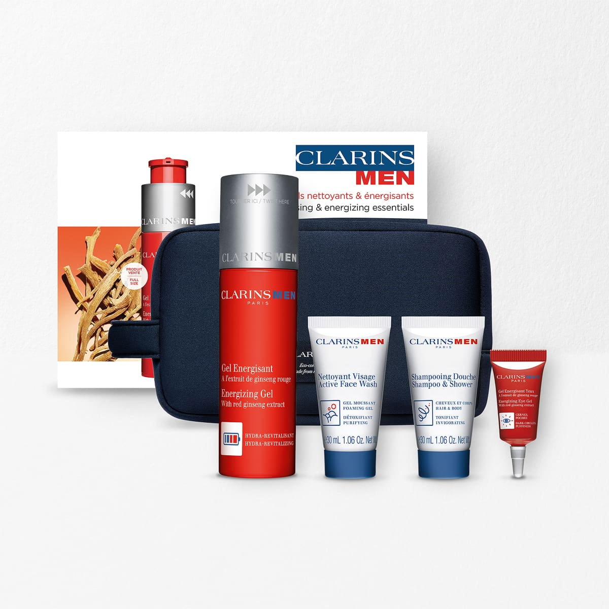 ClarinsMen Essentials f&uuml;r Reinigung &amp; Energie