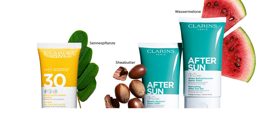 CLARINS® | Sonnenpflege und Sonnencreme für Gesicht und Körper - Clarins